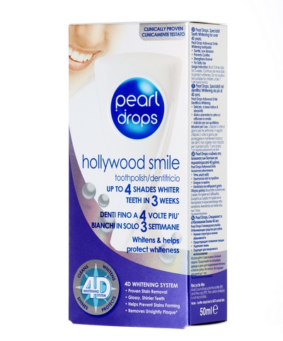 Pearl Drops Hollywood Smile Carton Angled Sarantis Pack cr