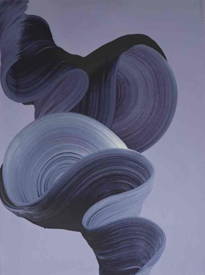 Dark and Light Swirl Oil on Canvas 60cm x 45cm copy