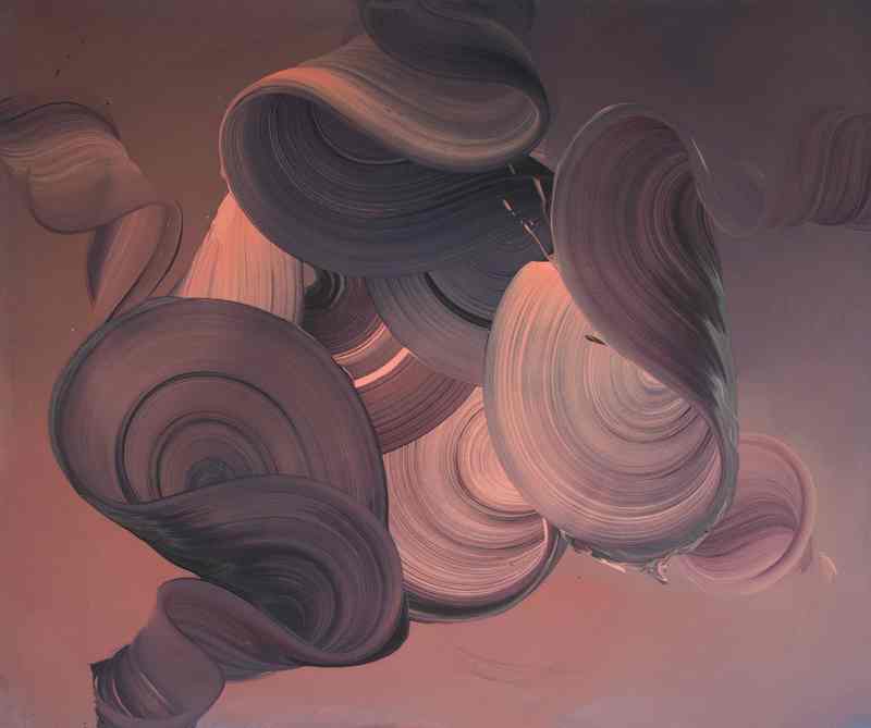 Dark and Light Swirl Oil on Canvas 60cm x 45cm copy