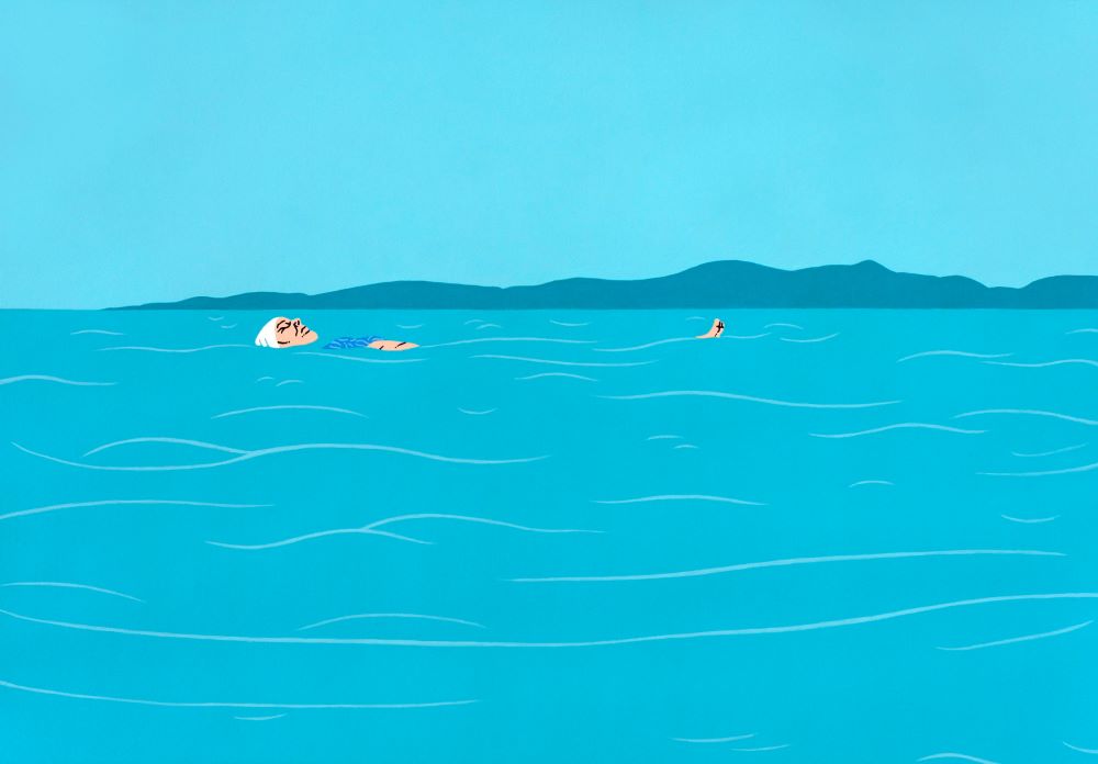 Meditacija akril i gvaš na papiru 2025jpg