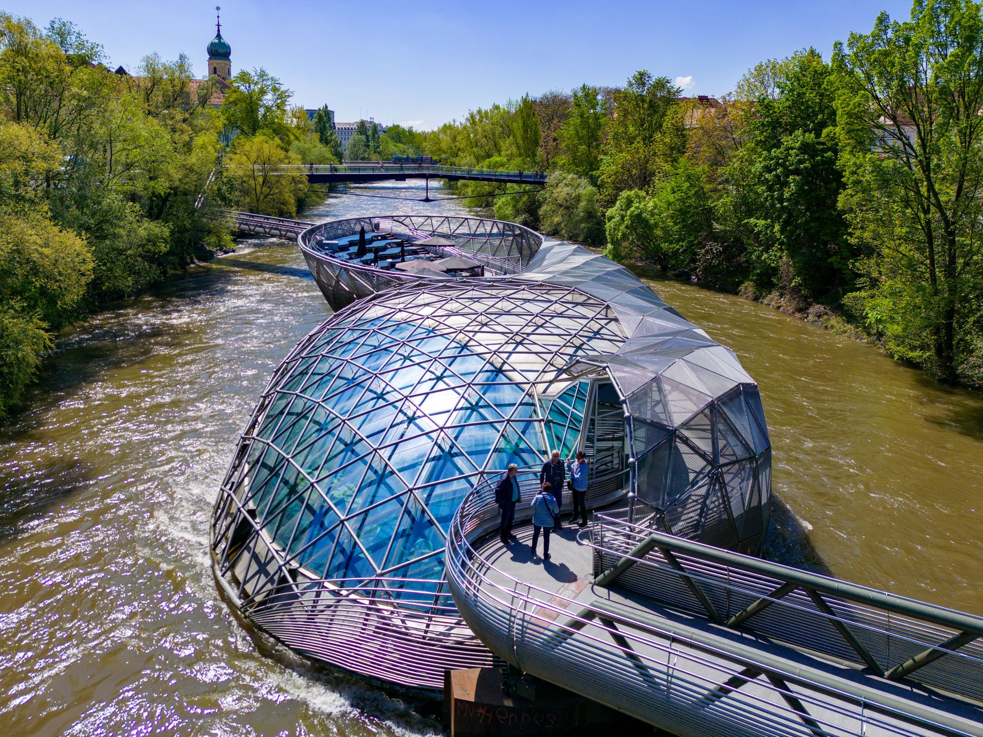 Murinsel Graz c Graz Tourismus Harry Schiffer 1