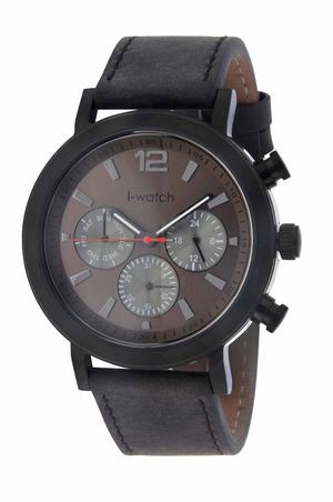 Muski rucni sat  I-Watch 5010-C4 boja smeđa mehanizam qartz kožni remen