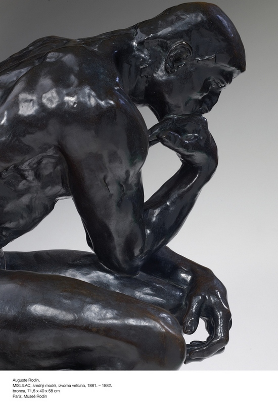 Auguste Rodin MISLILAC srednji model izvorna velicîina 1881. ÔÇô 1882. Bronca 715 x 40 x 58 cm Pariz Museüe Rodin