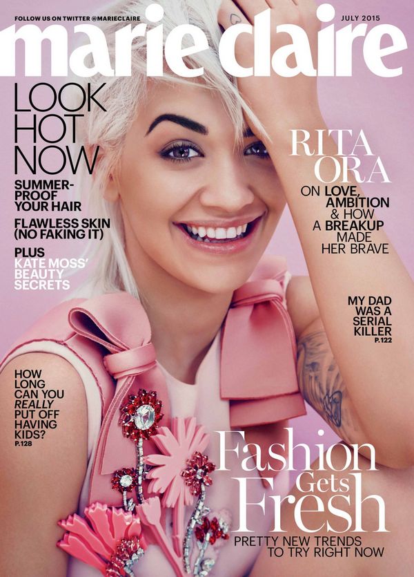 opn Rita Ora - Marie Claire Magazine Cover United States July 2015