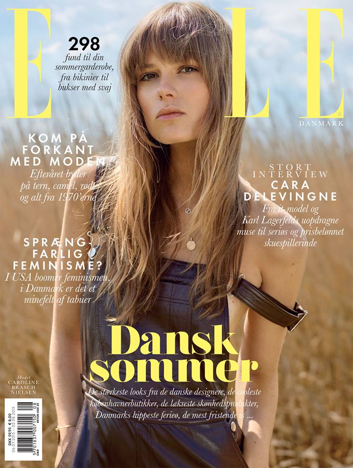 Elle Denmark August 2015 Caroline Brasch Nielsen by Eric McMenomy