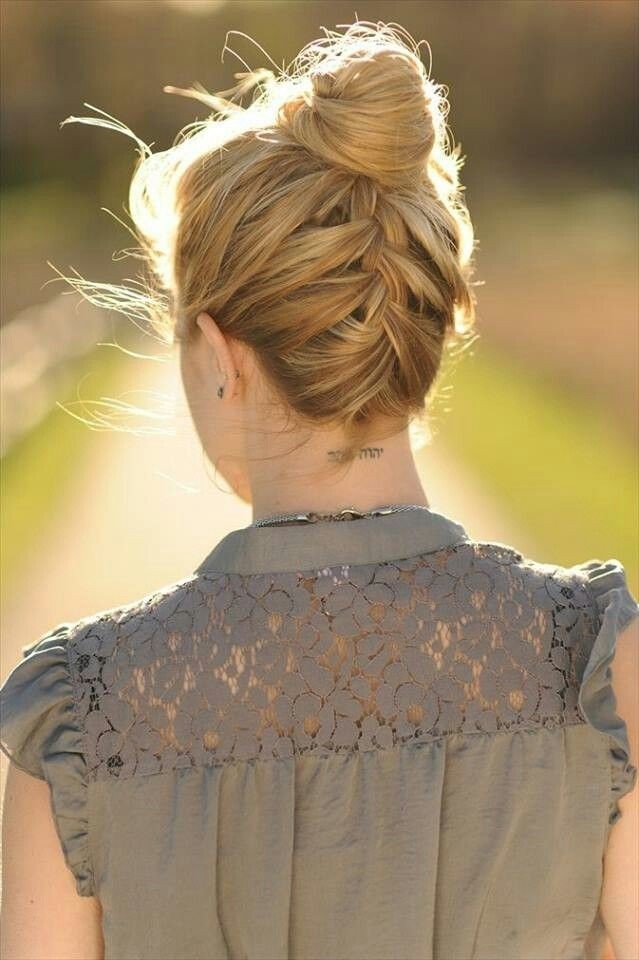 High-Bun-Updos-for-Braid-Updo-Hairstyles-Ideas-for-Summer