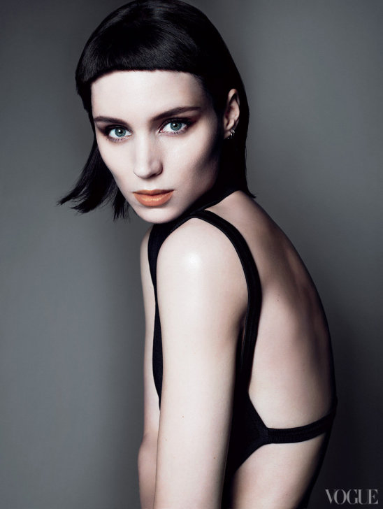 the girl with the dragon tattoo rooney mara covers vogue