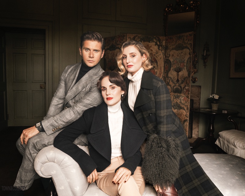 Downton Abbey Town Country Cover Photoshoot02