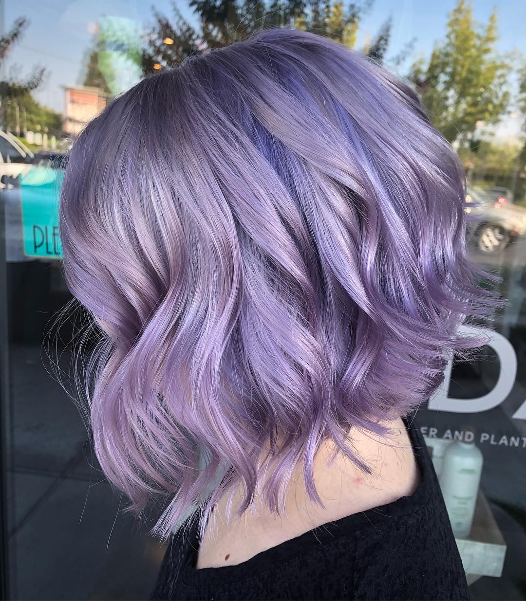 short lavender hair color