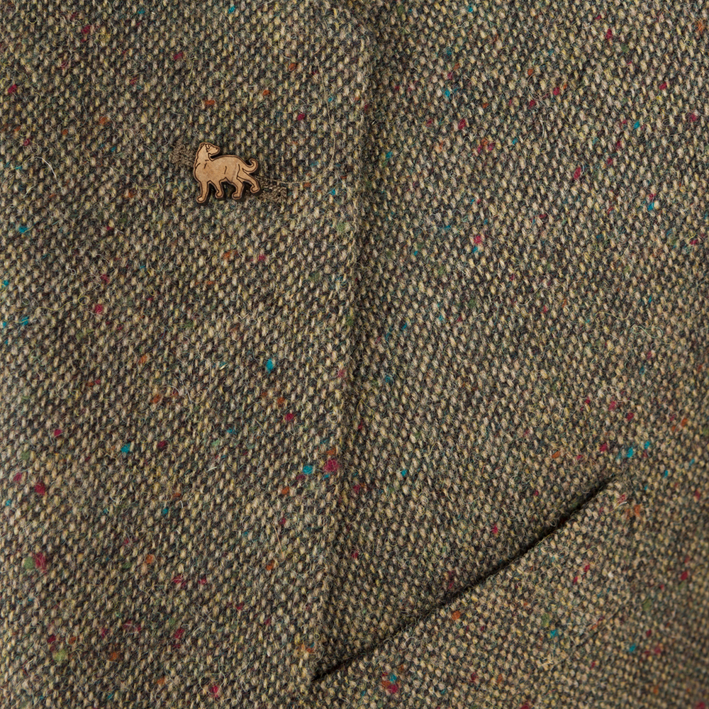 Fabric Handwoven Donegal Tweed