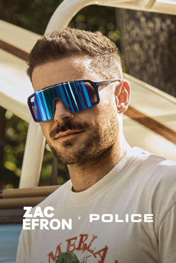 ZAC EFRON & POLICE # tri modela sunčanih naočala s njegovim potpisom 