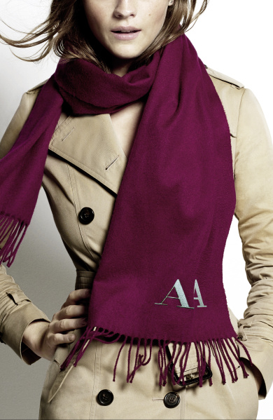 Burberry Scarf Styling - The Bandana step two featuring Amber Anderson