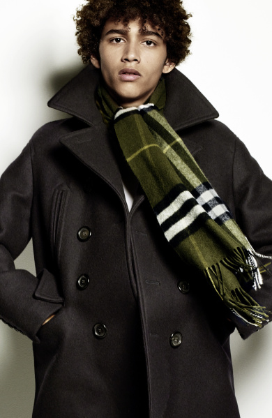 Burberry Scarf Styling - The Tuxedo Fold featuring Jackson Hale