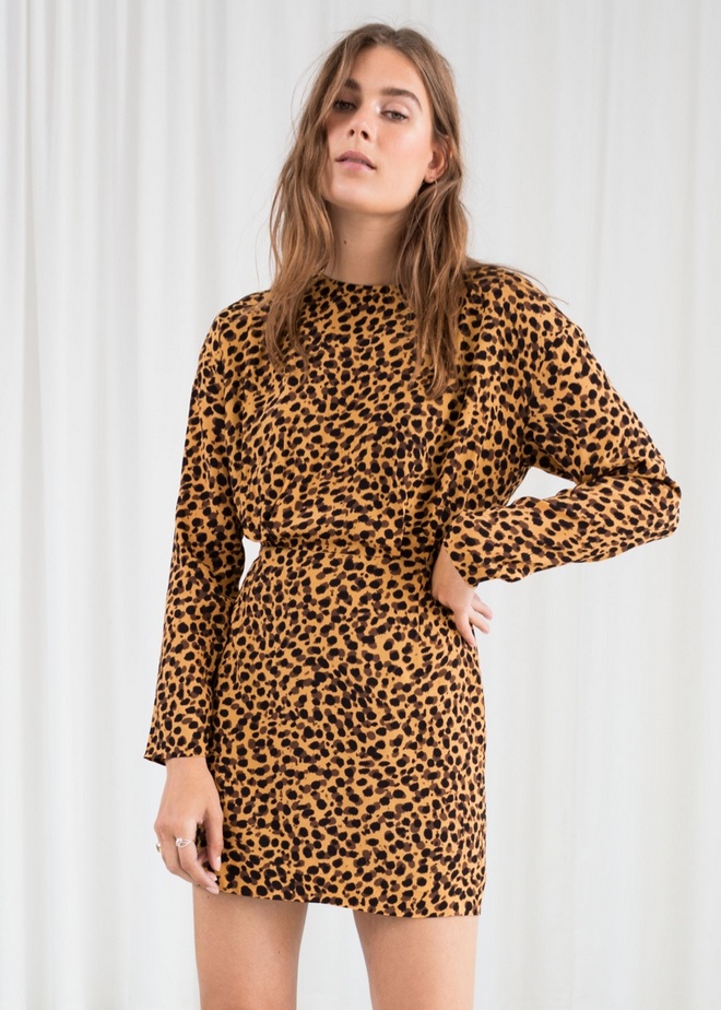 Other Stories Leopard Print Dress